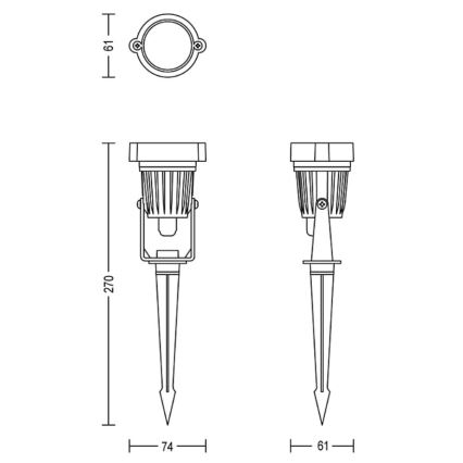 Philips - LED-Outdoor-Strahler CASPER LED/1,5W/24V IP44