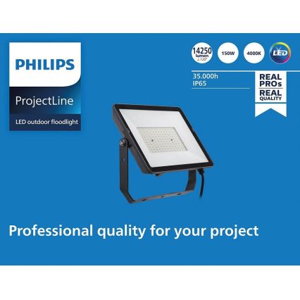 Philips – LED-Outdoor-Strahler PROJECTLINE LED/150W/230V IP65 4000K