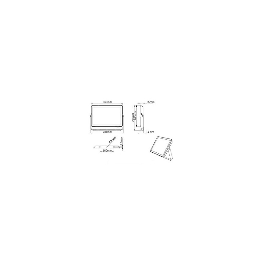 Philips – LED-Outdoor-Strahler PROJECTLINE LED/150W/230V IP65 4000K