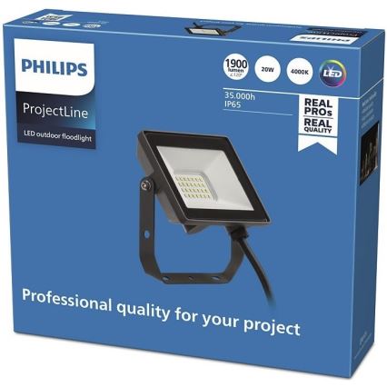 Philips – LED-Outdoor-Strahler PROJECTLINE LED/20W/230V IP65 4000K