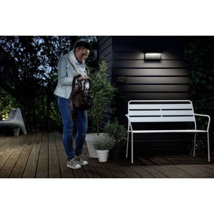 Philips - LED-Outdoor-Wandleuchte mit Sensor BUSTAN LED/3,8W/230V IP44