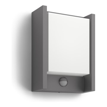 Philips - LED Outdoor-Wandleuchte mit Sensor LED/6W 2700K IP44