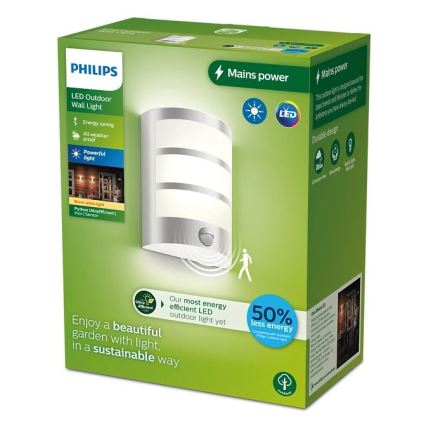 Philips - LED-Outdoor-Wandleuchte mit Sensor PYTHON LED/3,8W/230V IP44