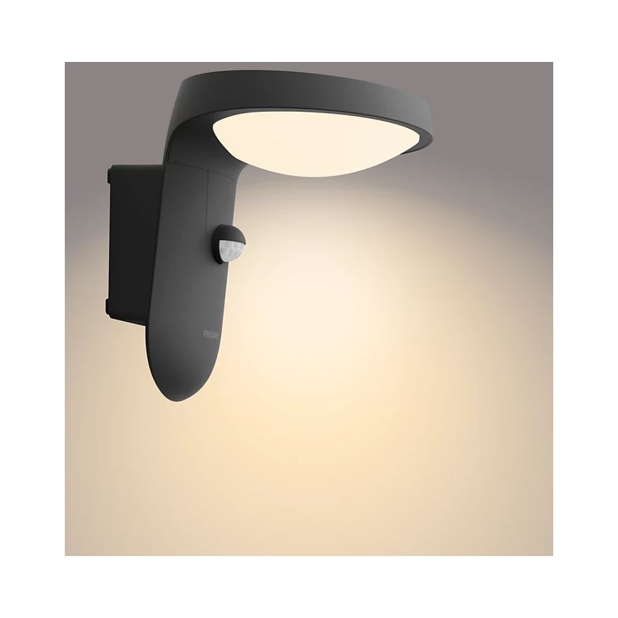 Philips – LED-Outdoor-Wandleuchte mit Sensor LED/9W/230V 2700K IP44