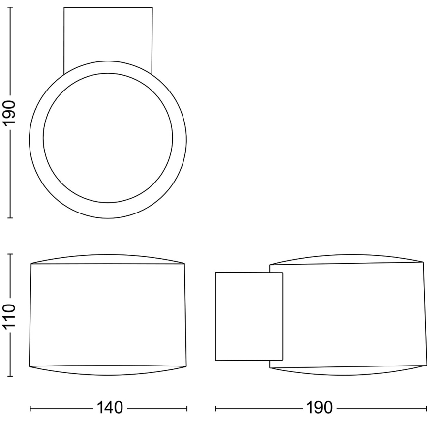 Philips - LED-Wandleuchte für den Außenbereich OTIS LED/4,3W/230V 2700K IP44