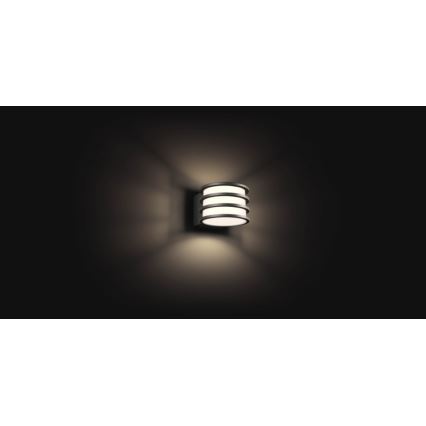 Philips - LED RGB dimmbare Außenwandleuchte Hue LUCCA 1xE27/8,1W/230V 1000-20000K IP44