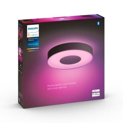 Philips - LED RGB Dimmable ceiling light Hue INFUSE LED/33,5W/230V 2000-6500K d. 381 mm black