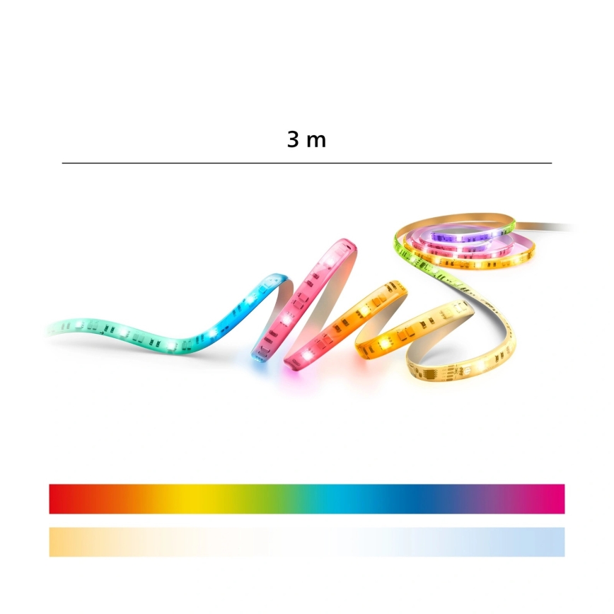 Philips - LED RGBIC dimmbarer LED-Streifen SMART STRIP 3m LED/13W/230V 2700-6500K Wi-Fi