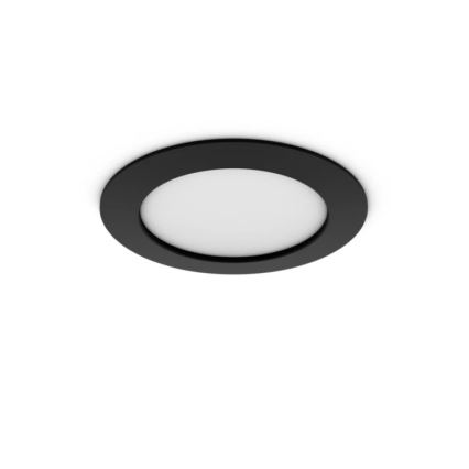 Philips - LED RGBW dimmbare Badezimmer-Einbauleuchte Hue SLIM LED/12W/230V 1000-20000K schwarz IP44