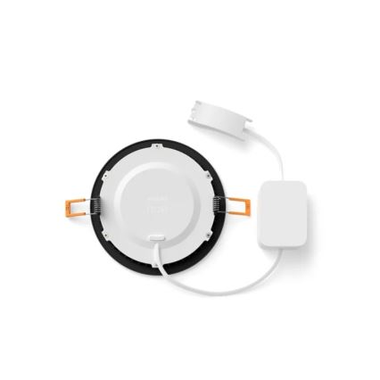 Philips - LED RGBW dimmbare Badezimmer-Einbauleuchte Hue SLIM LED/12W/230V 1000-20000K schwarz IP44