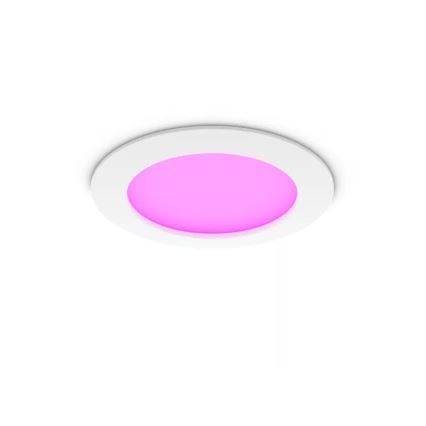 Philips - Dimmbare RGBW-LED-Einbauleuchte für Badezimmer Hue SLIM LED/12W/230V 1000-20000K weiß IP44