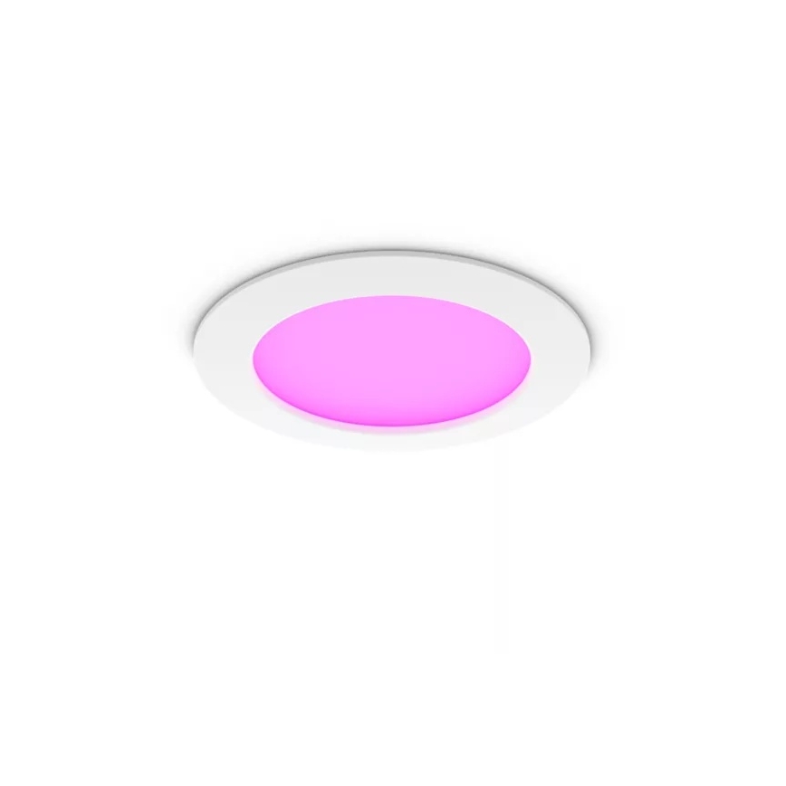 Philips - Dimmbare RGBW-LED-Einbauleuchte für Badezimmer Hue SLIM LED/12W/230V 1000-20000K weiß IP44