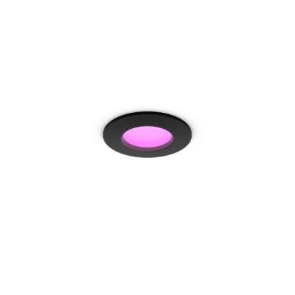 Philips - LED RGBW dimmbares Badezimmer-Deckeneinbauleuchte Hue SLIM LED/8,3W/230V 1000-20000K schwarz P44