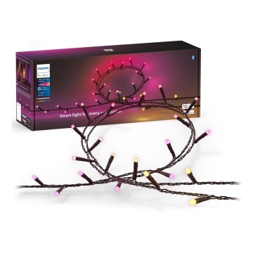 Philips - LED RGBW dimmbare Außen-Lichterkette HUE WHITE AND COLOR AMBIANCE 500xLED 44,4 m 2000-6500K IP54