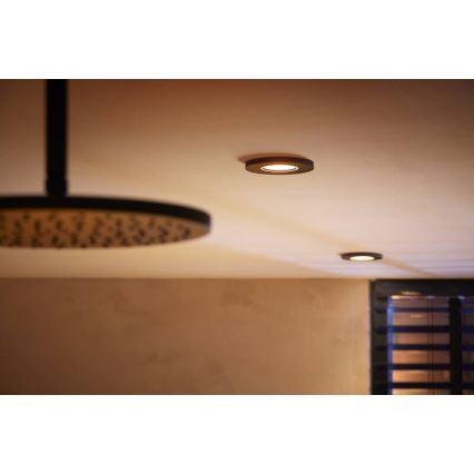 Philips-LED RGBW Dimmbare Badezimmerleuchte Hue XAMENTO GU10/5,7W/230V IP44 2200-6500K