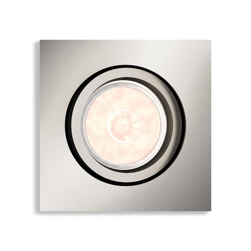 Philips - LED RGBW dimmbare Einbauleuchte DONEGAL 1xGU10/4,8W/230V + Fernbedienung