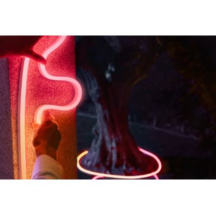 Philips - LED RGBW dimmbarer Outdoor-LED-Streifen Hue NEON 10m LED/30W/230V 2200-6500K IP67