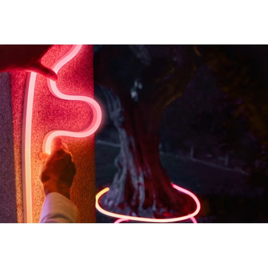 Philips - LED RGBW dimmbarer Outdoor-LED-Streifen Hue NEON 10m LED/30W/230V 2200-6500K IP67