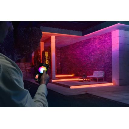 Philips - LED RGBW dimmbarer Außen-LED-Streifen Hue FLUX 5m LED/30W/230V 2200-6500K IP67 + Bewegungsmelder