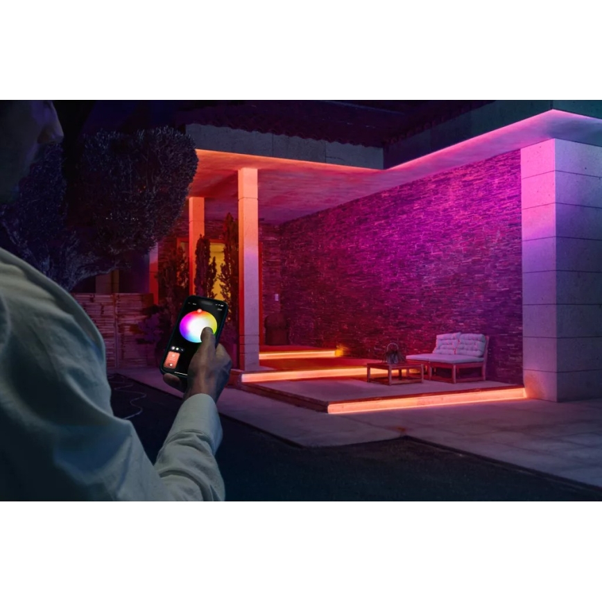 Philips - LED RGBW dimmbarer Außen-LED-Streifen Hue FLUX 5m LED/30W/230V 2200-6500K IP67 + Bewegungsmelder