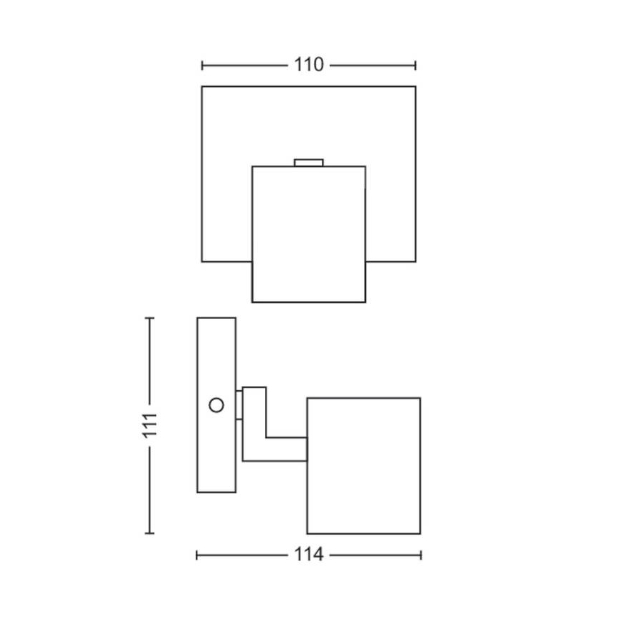 Philips - LED RGBW dimmbarer Einbaustrahler RUNNER 1xGU10/6,5W/230V 2700-6500K mattchrom
