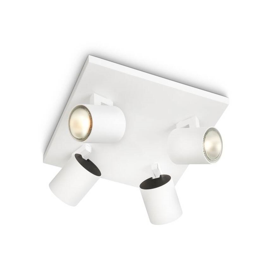 Philips - LED RGBW dimmbarer Deckenspot RUNNER 4xGU10/6,5W/230V 2700-6500K weiß
