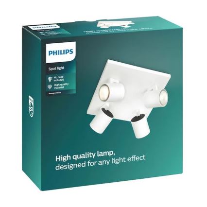 Philips - LED RGBW dimmbarer Deckenspot RUNNER 4xGU10/6,5W/230V 2700-6500K weiß