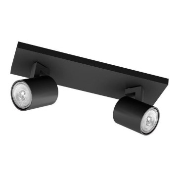 Philips - LED RGBW dimmbarer Einbau-Spot RUNNER 2xGU10/6,5W/230V 2700-6500K schwarz