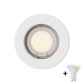 Philips - LED RGBW dimmbarer Einbaustrahler PERIDOT 1xGU10/6,5W/230V weiß + Fernbedienung