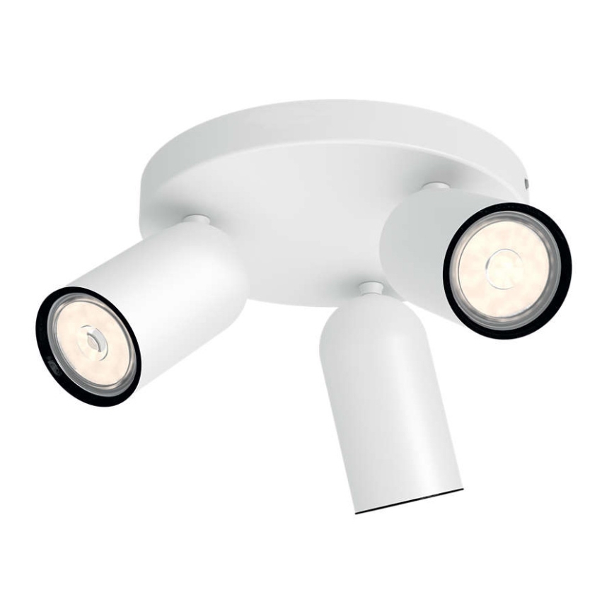 Philips - LED RGBW dimmbarer Deckenspot PONGEE 3xGU10/4,8W/230V 3000K weiß + Fernbedienung