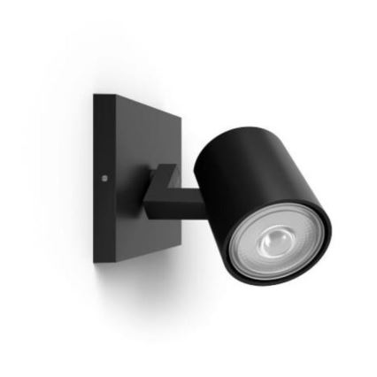 Philips - LED RGBW dimmbarer Deckenspot RUNNER 1xGU10/6,5W/230V 2700-6500K schwarz
