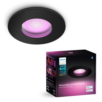 Philips - LED RGBW dimmbares Badezimmer-Einbauleuchte Hue XAMENTO 1xGU10/4,2W/230V 2000-6500K IP44
