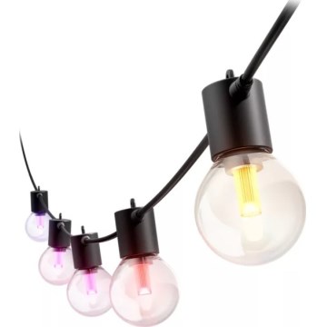 Philips - LED RGBW verlängerbare, dimmbare Außen-Lichterkette Hue FESTAVIA, 10×LED, 7 m, IP65