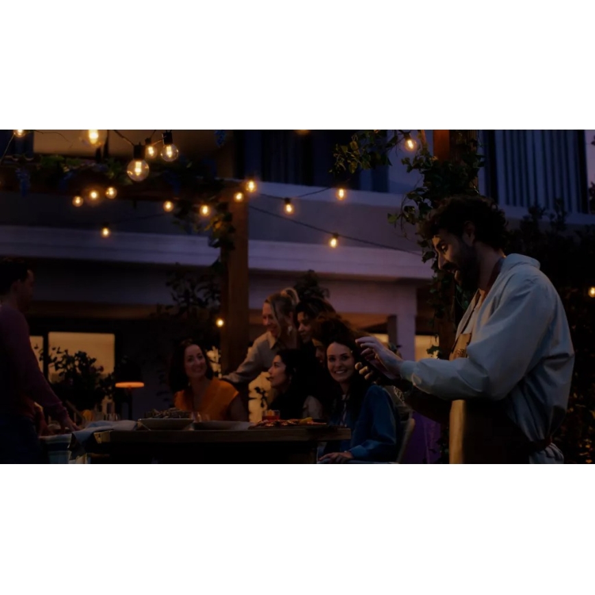 Philips - LED RGBW verlängerbare, dimmbare Außen-Lichterkette Hue FESTAVIA, 30× LED, 21 m, IP65