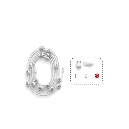 Philips - LED RGBW erweiterbare dimmbare Außen-Lichterkette Hue FESTAVIA 16xLED 9m 1000-20000K IP65