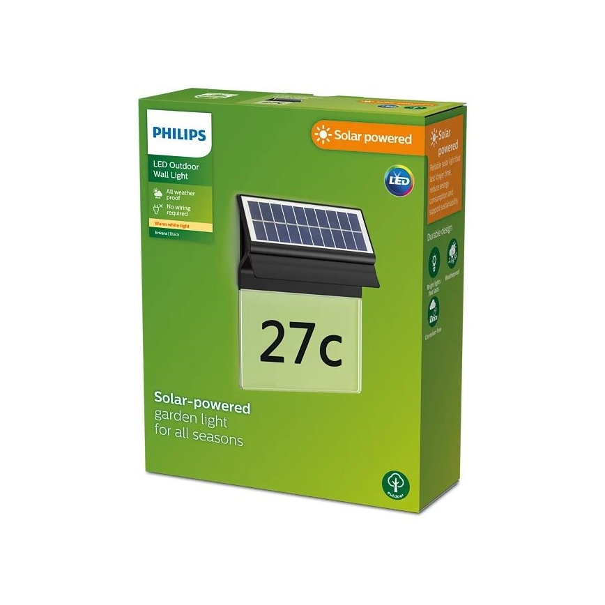 Philips - LED-Solar-Hausnummer ENKARA LED/0,2W/3,7V IP44