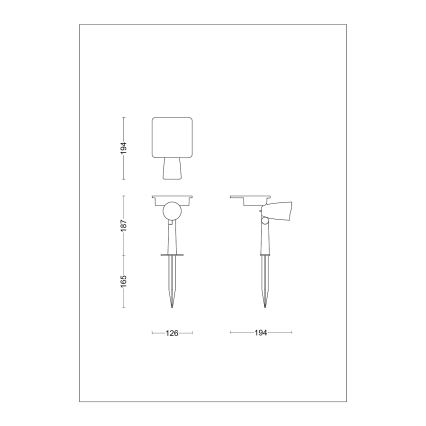 Philips - LED Solar-Strahler ASHLYN LED/1,4W/3,7V 2700K IP44