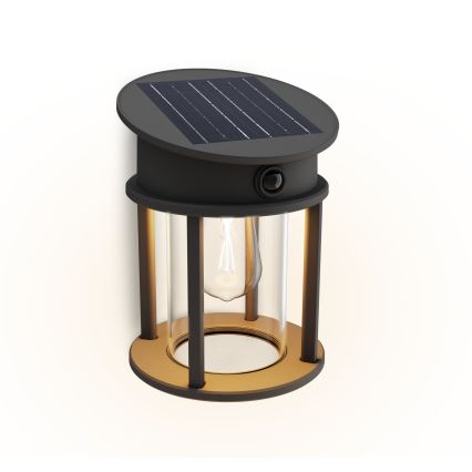 Philips - LED Solar-Wandleuchte mit Bewegungs- und Dämmerungssensor GERI LED/3,2W/3,7V 2600 mAh 2700K IP44