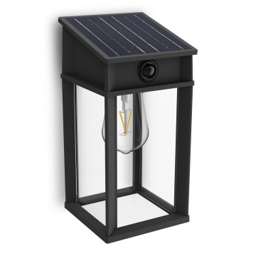 Philips - LED Solar-Wandleuchte mit Bewegungs- und Dämmerungssensor GERI LED/3,2W/3,7V 2600 mAh 4000K IP44