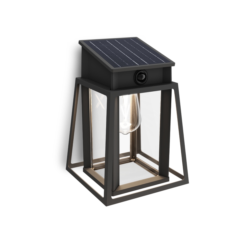 Philips - LED Solar-Wandleuchte mit Bewegungs- und Dämmerungssensor LYSIN LED/3,2W/3,7V 2600 mAh 4000K IP44