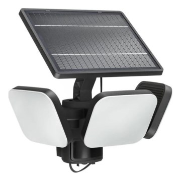 Philips - LED Solar-Wandleuchte mit Sensor ZYREN LED/24,5W/3,7V 2600 mAh 5000K IP65 schwarz