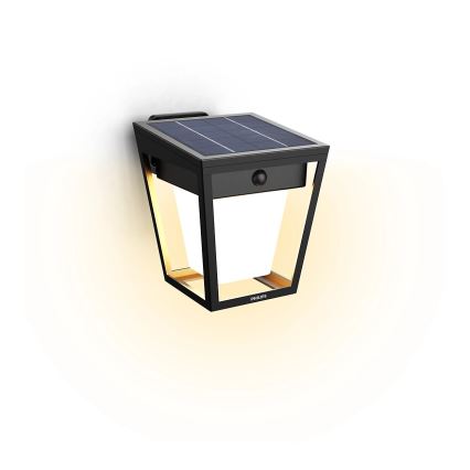 Philips - LED Solar-Wandleuchte mit Bewegungs- und Dämmerungssensor NISSA LED/1,8W/3,7V 2600 mAh 3000K IP44
