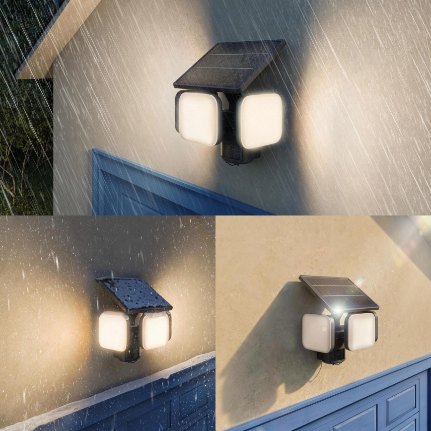 Philips - LED Solar-Wandleuchte mit Sensor ZYREN LED/24,5W/3,7V 2600 mAh 3000K IP65