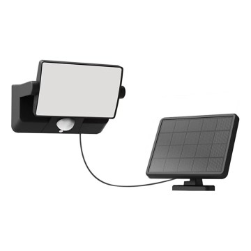 Philips - LED-Solar-Wandstrahler mit Sensor FYNS LED/8,2W/3,7V 2600 mAh 3000 K IP44 schwarz