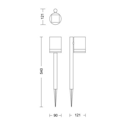 Philips - LED-Solarlampe FYCE LED/1,5W/3,7V IP44