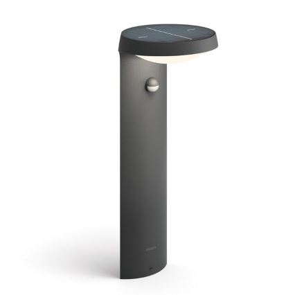 Philips - LED Solarleuchte mit Bewegungs- und Dämmerungssensor LED/1,2W/4V 1800 mAh 3000K IP44