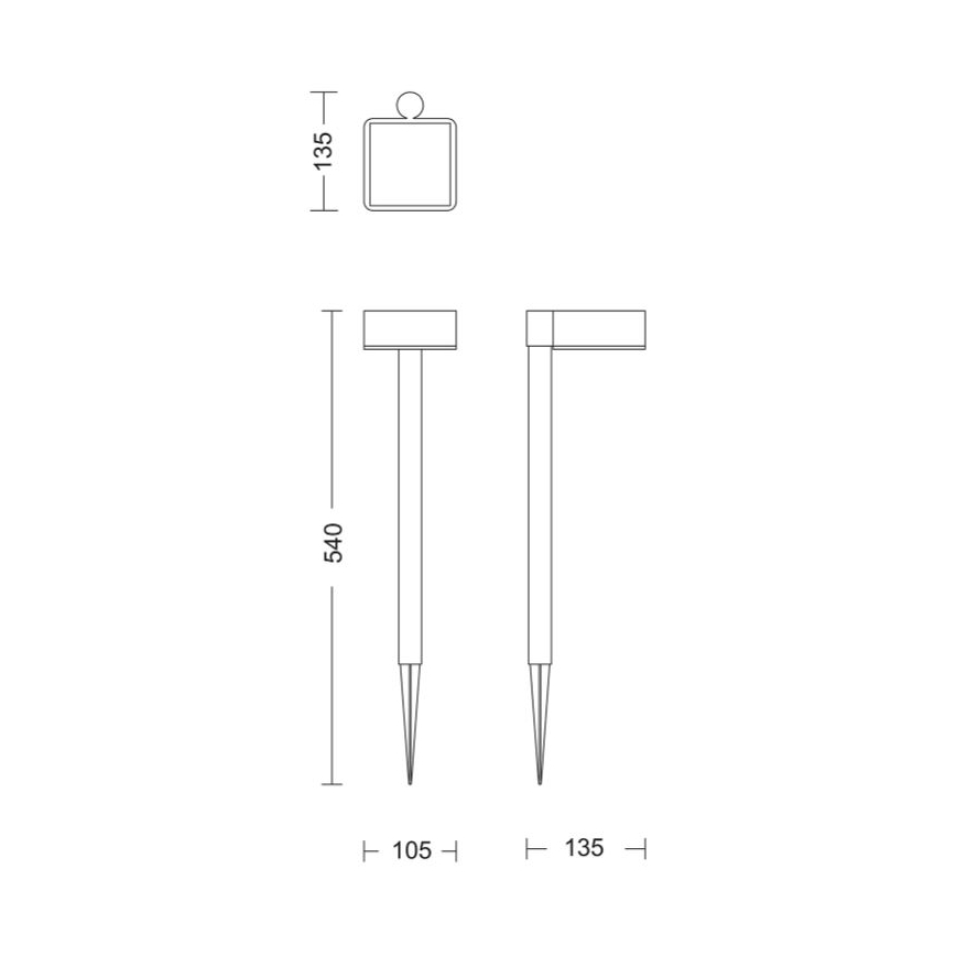 Philips - LED-Solarleuchte VYNCE LED/1,5W/3,7V IP44
