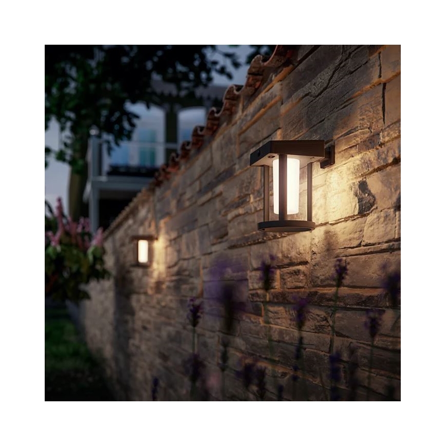 Philips - LED-Solarwandleuchte mit Sensor CAMILL LED/1,4W/3,7V IP44