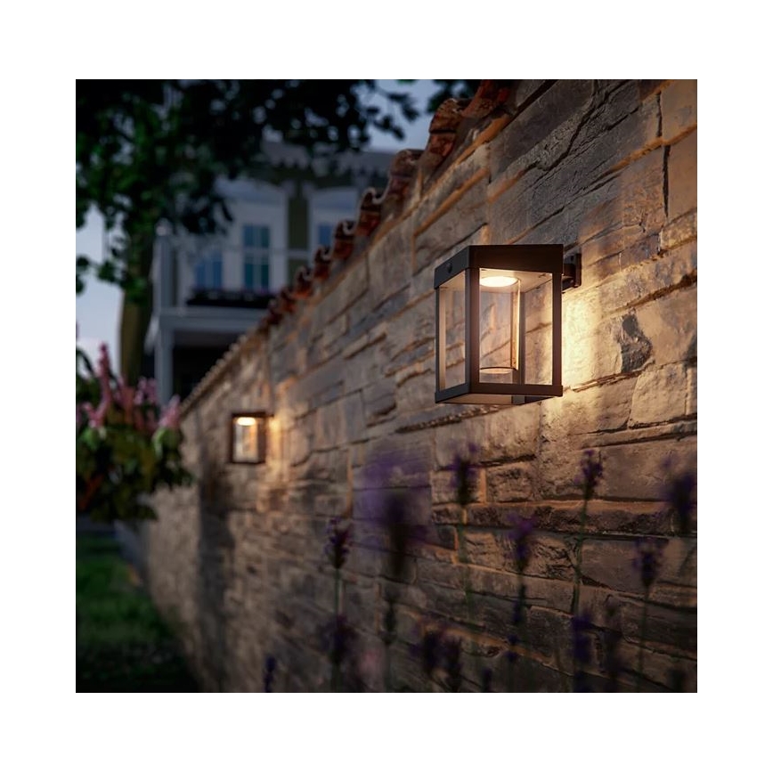 Philips - LED-Solarwandleuchte mit Sensor CAMILL LED/1,4W/3,7V IP44