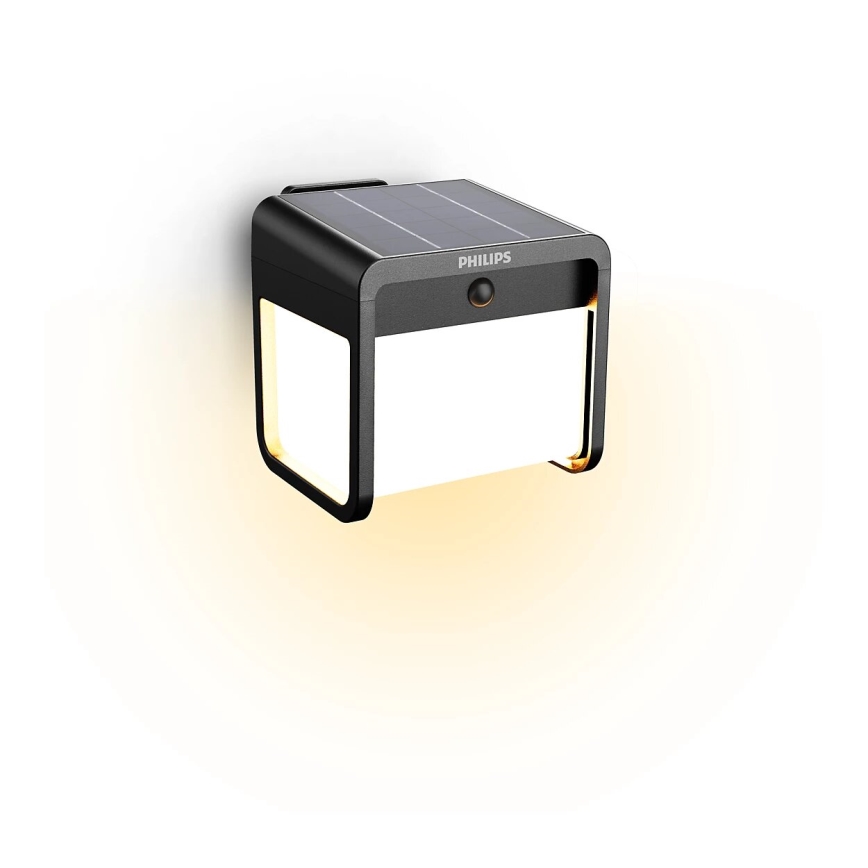 Philips - LED-Solarwandleuchte mit Sensor EZRA LED/1,8W/3,7V 3000K IP44